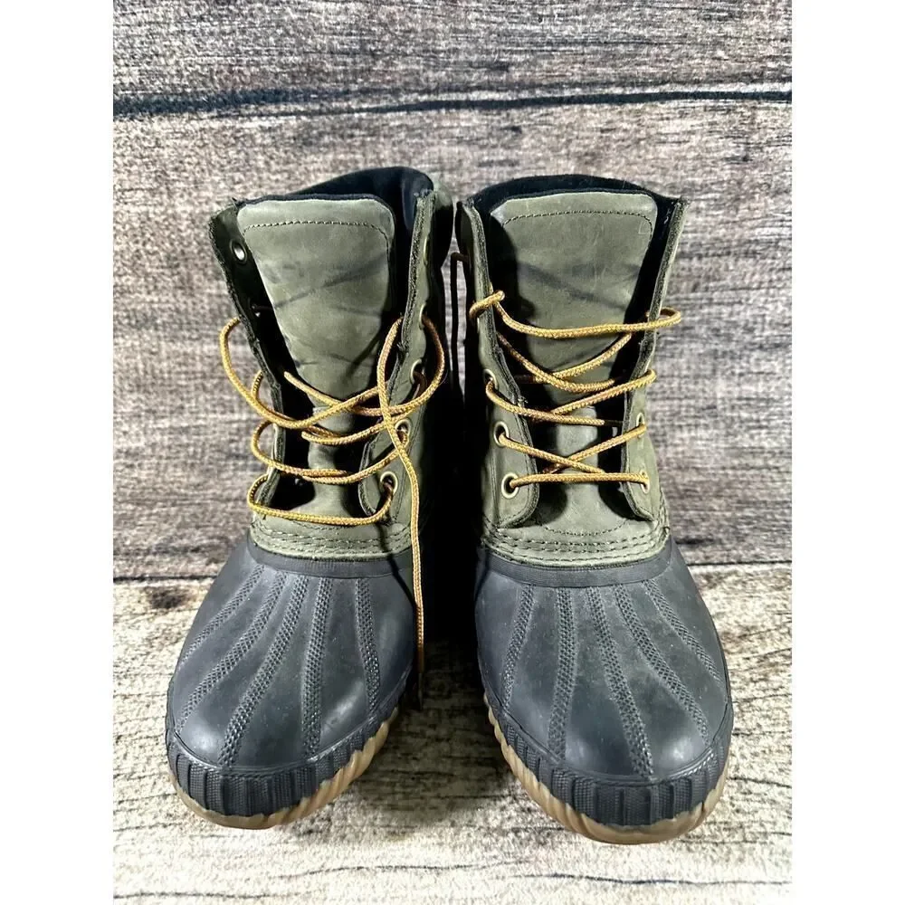 SOREL Rubber Boots Cheyenne II 2 Men’s Sz 8 NM2575-052 Waterproof Green - Picture 2 of 11